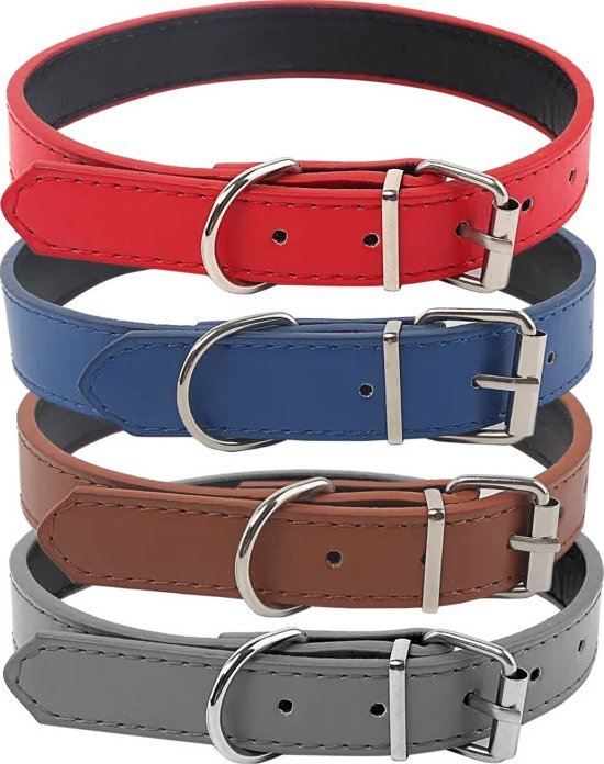 Nobleza Obroża kołnierz PU Dwukolorowy kołnierz PU