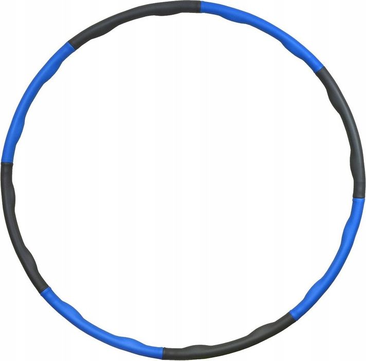 Eb Fit Hula hop z masażem neoprenowy 95cm niebiesko-szary