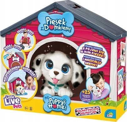 Madej Maskotka Little Live Pets Piesek z domkiem Dalmatyńczyk
