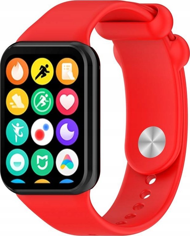 Hello Case PASEK SILIKONOWY DO OPASKI SPORTOWEJ XIAOMI MI BAND 8 PRO CZERWONY
