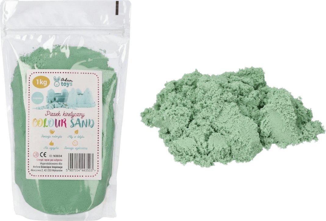 Nefere Piasek kinetyczny ColourSand - 1kg - miętowy