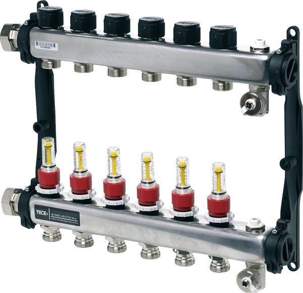 Tece Rozdzielacz stal nierdzewnej 8-sekcji (77310008)