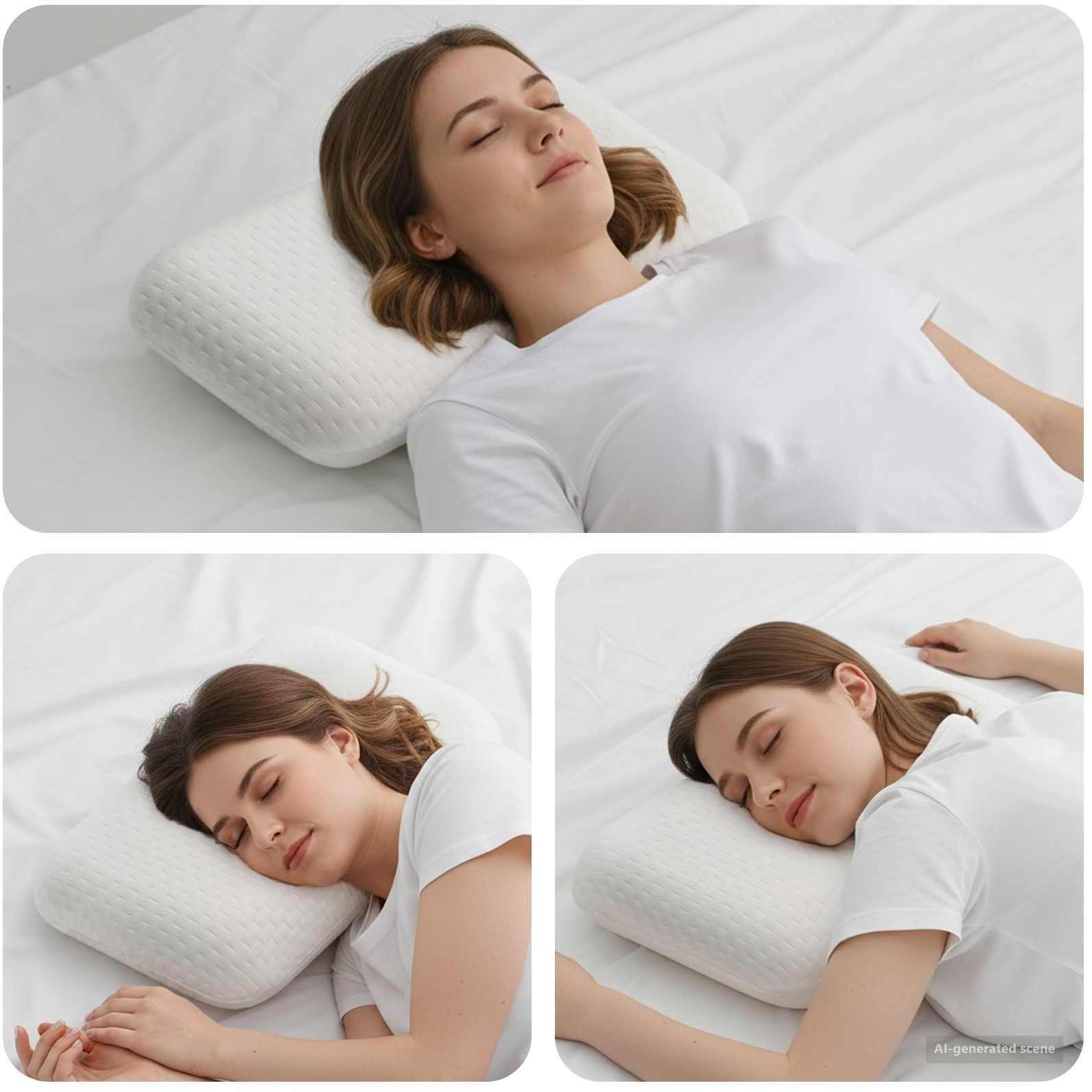 vidaXL Poduszka do spania Gładki 60 x 40 x 13 cm