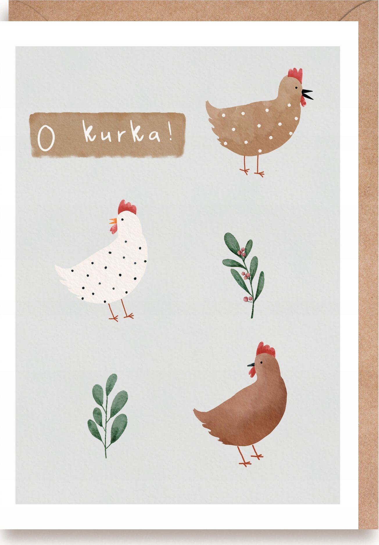 Cardie Kartka okolicznościowa O Kurka! K163