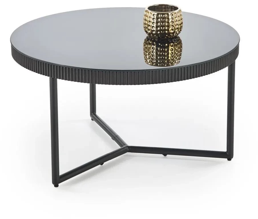 Stolik kawowy COSMO 80x80cm czarny HALMAR