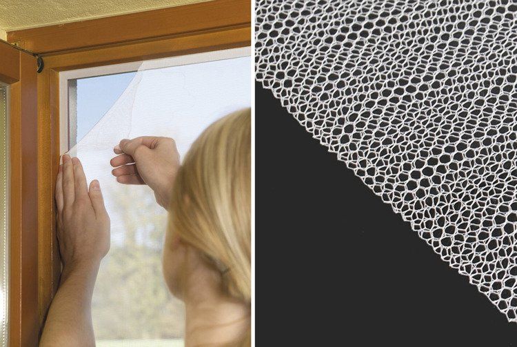 Iso Trade Moskitiera okienna na okno 150x130cm taśma rzep 5m uniwersalny