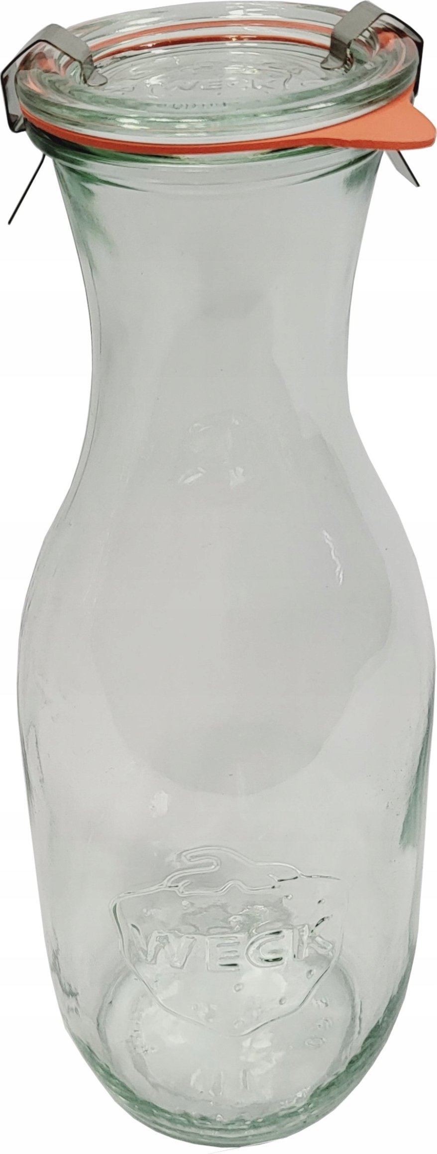 Wamar-Sosenka Zestaw Karafek WECK Pojemność 1062 ml średnica 60mm 6 sztuk + Szklane wieka, zapinki, gumki