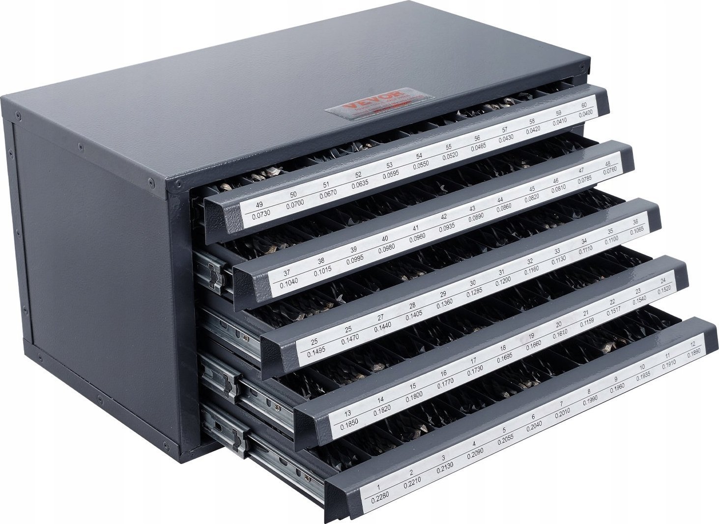 Szafka na Wiertła 5 Szuflad 60 Komór