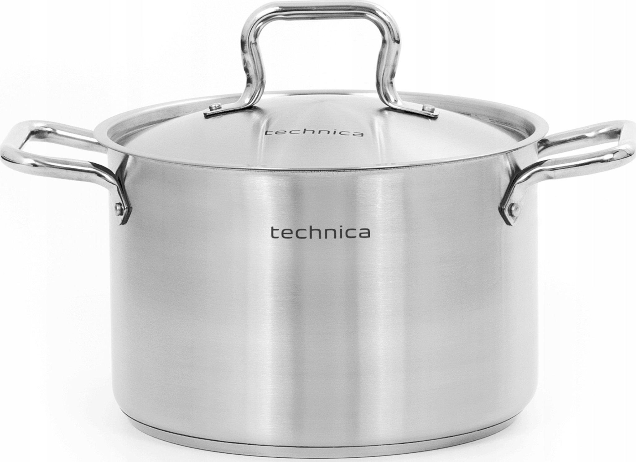 Technica Garnek średni 7,2 l o średnicy 240 mm z pokrywką ze stali nierdzewnej | TECHNICA, Gold Line