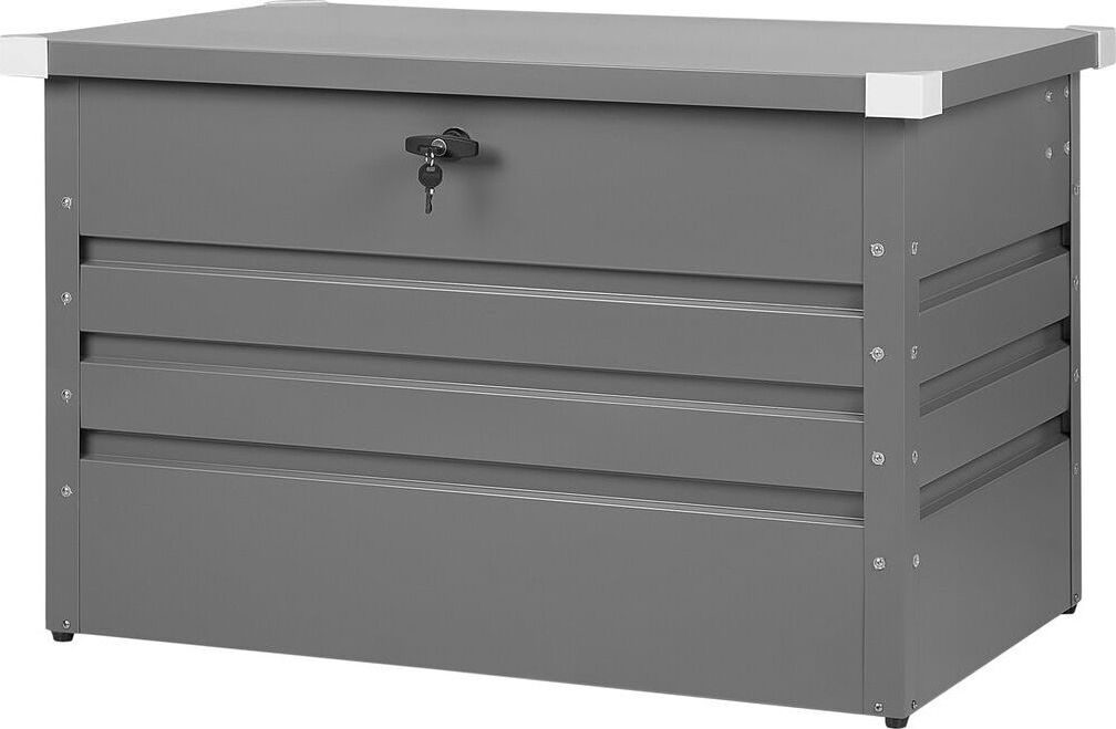 Skrzynia ogrodowa Beliani Cebrosa 300 l Szary