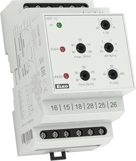 ELKO EP ELKO EP PRZEKAŹNIK DO NADZOROWANIA CZĘSTOTLIWOŚCI HRF-10