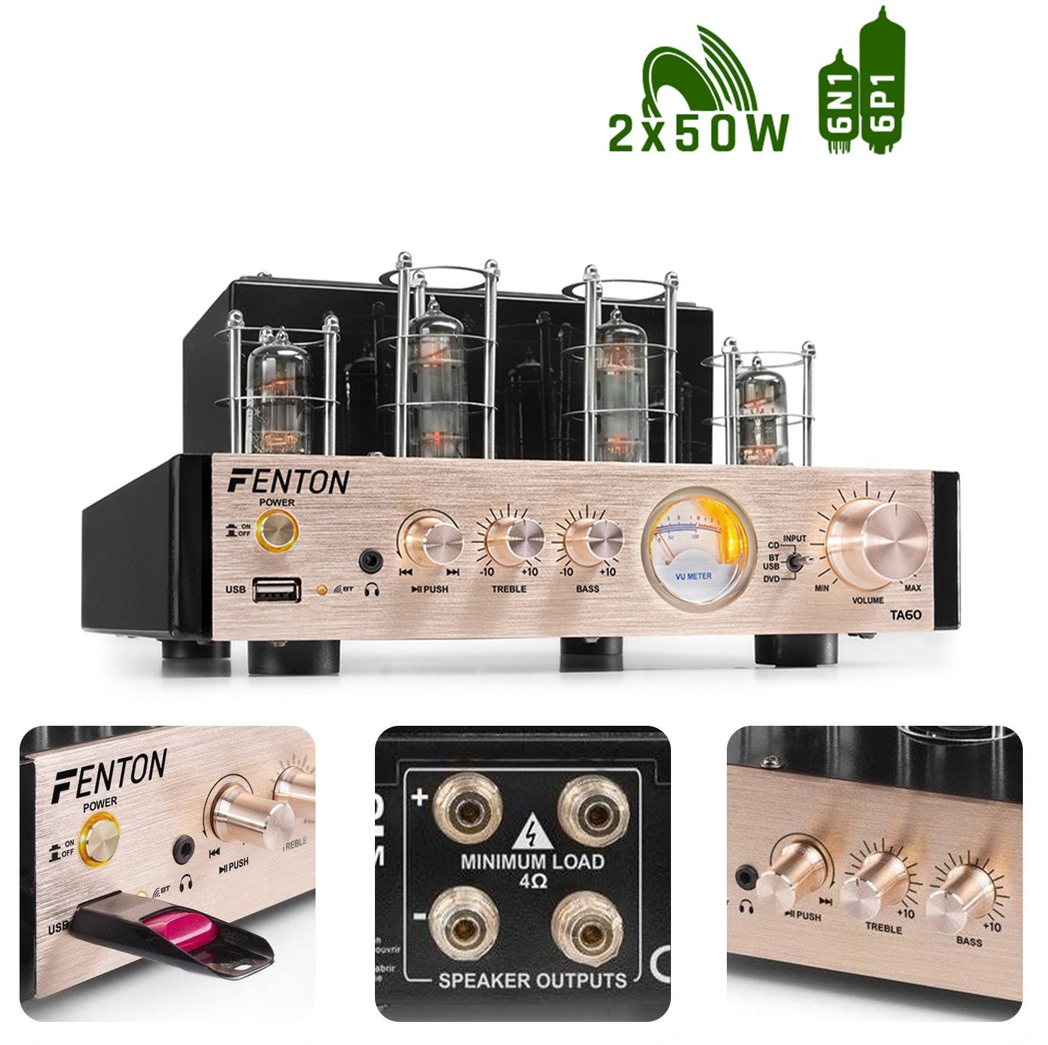 Hybrydowy wzmacniacz lampowy TA60 one size