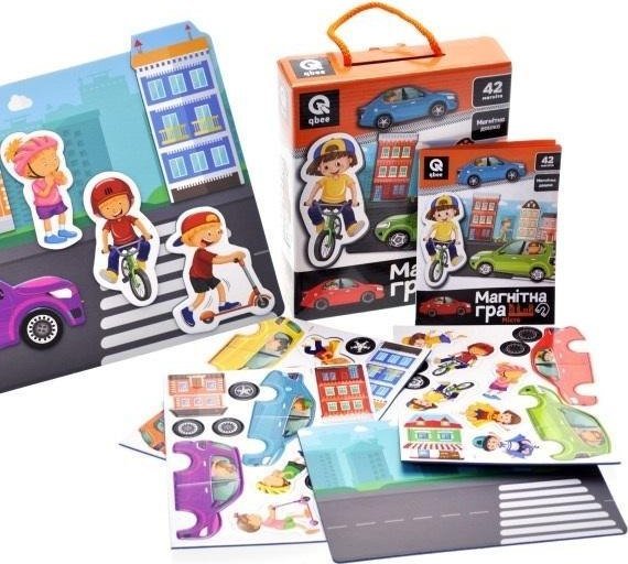 Gra magnetyczna Miasto 2 magnesy + tablica