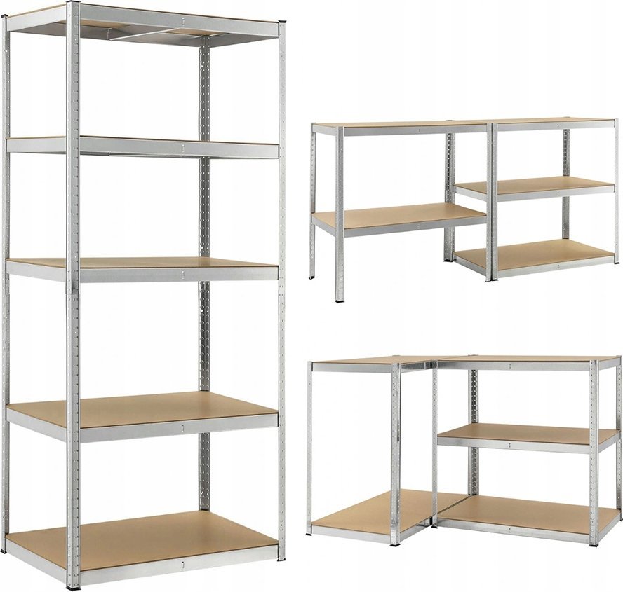 Funfit REGAŁ MAGAZYNOWY METALOWY 180x90x40CM MOCNY 1000KG