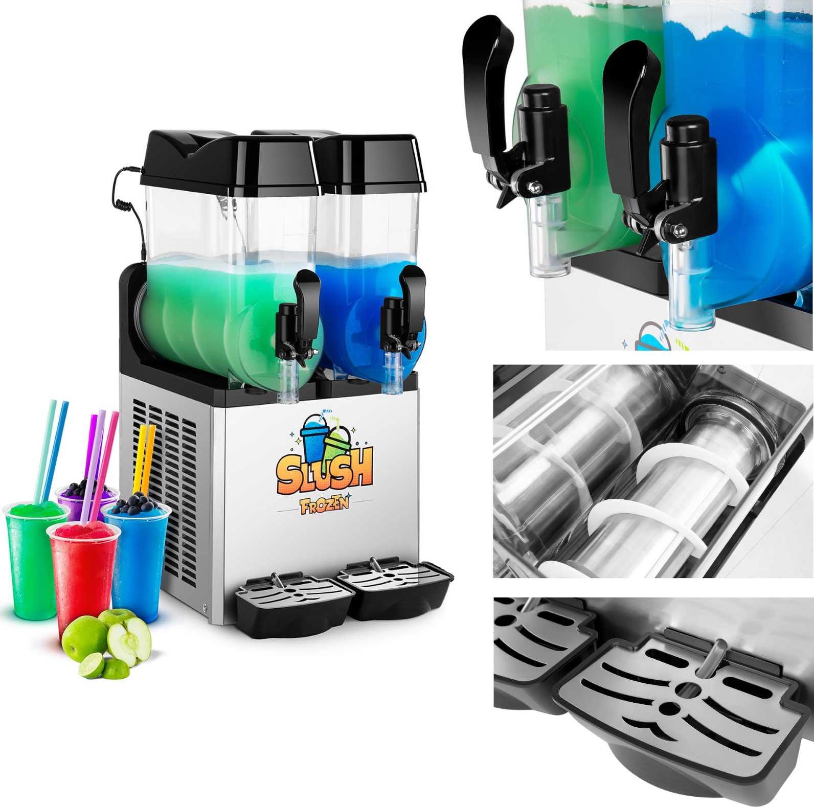 Royal Catering Granitor dyspenser urządzenie do napojów slush granity podwójny 2x 12L Granitor dyspenser urządzenie do napojów slush granity podwójny