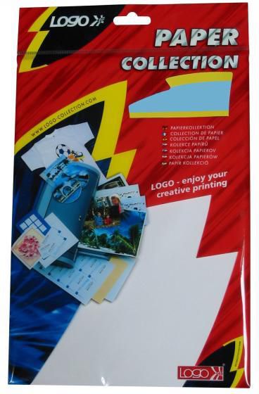 Logo Etykiety na CD A4, matowe, białe, 25 szt.