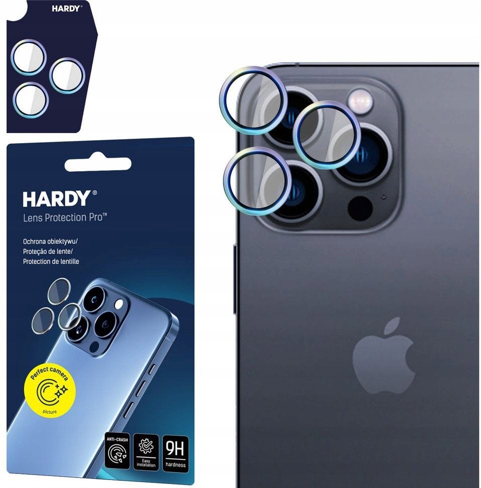 Apple iPhone 15 Pro - HARDY Lens Protection Pro Rainbow