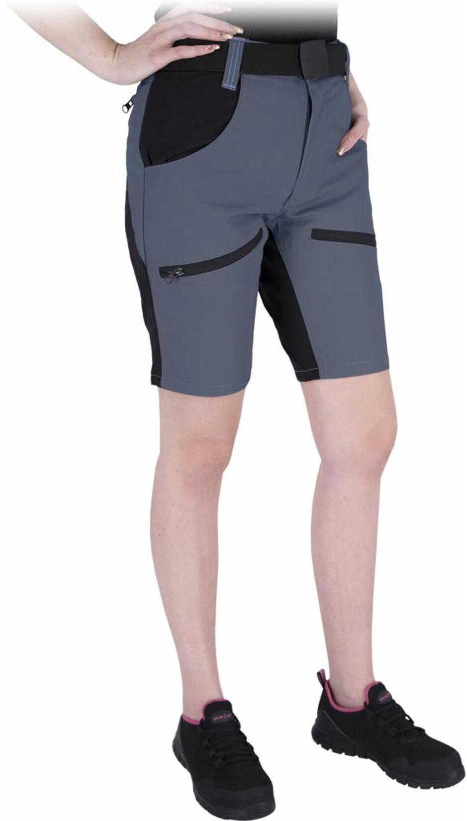 HOBBER-L-TS - Spodnie ochronne do pasa HOBBER z krótkimi nogawkami damskie 65% poliester, 35% bawełna o gramaturze 260 g/m2 - dsb 2XL