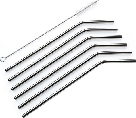 Cilio Stalowe Cilio STEEL słomki do napojów ze szczoteczką do czyszczenia, 22,5 cm