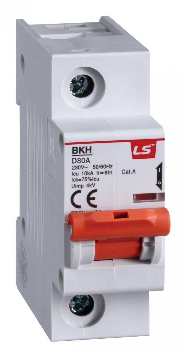 Wyłącznik nadprądowy 1P D 63A 10kA AC BKH 06110333R0