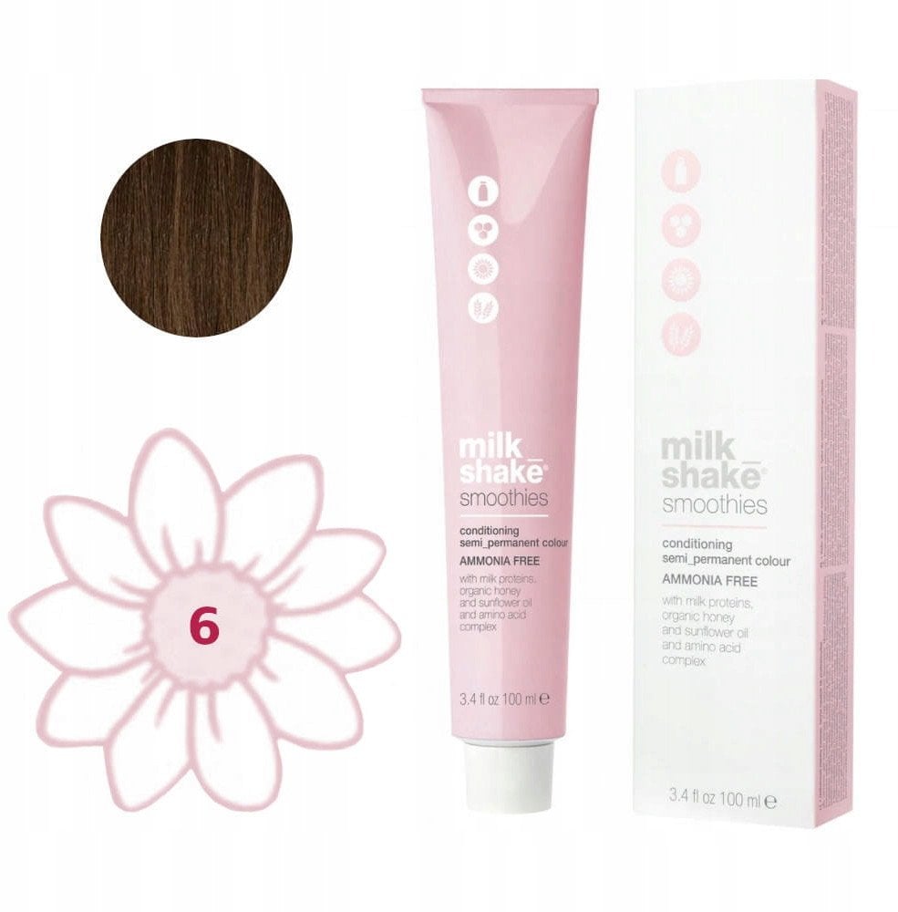Milk Shake Milk Shake, Smoothies, Ammonia-Free, Semi-Permanent Hair Dye, 66N Dark Blond, 100 ml For Women