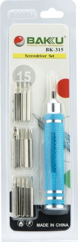 BAKU Śrubokręt z zestawem bitów (BK-315)