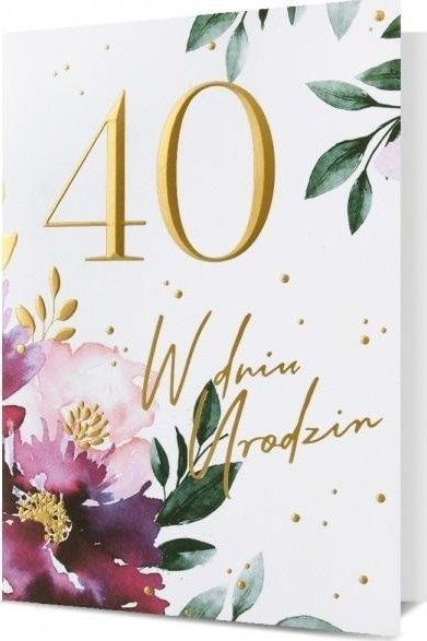 Pan Dragon Karnet B6 Urodziny 40