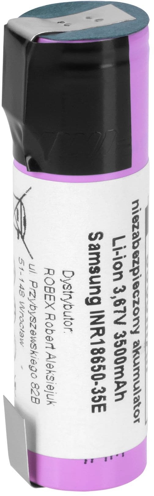 Akumulator Samsung 18650 3500mAh 3,7V INR18650-35E-FT z blaszkami