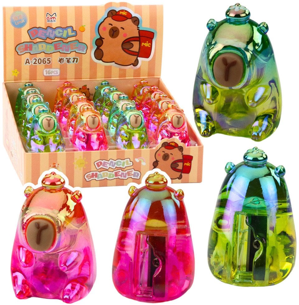 Temperówka Strugaczka Kapibara Standardowa Kolorowa Mix LEAN