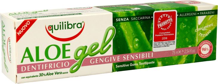 Equilibra Aloe Gel Pasta do zębów Sensitive 30% aloesu 75ml