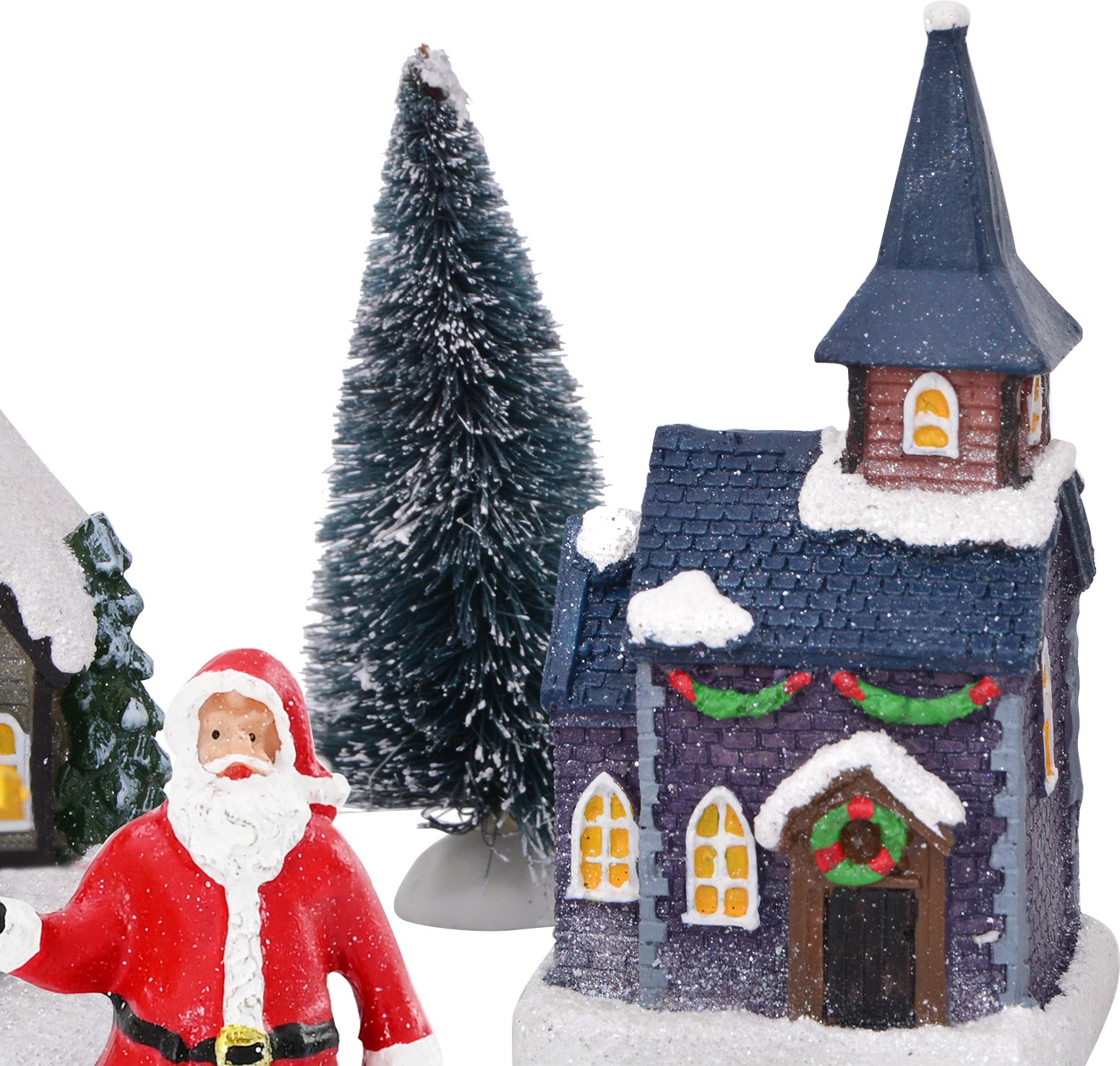 vidaXL Świąteczna Dekoracja na Stół Wielokolorowe żywica