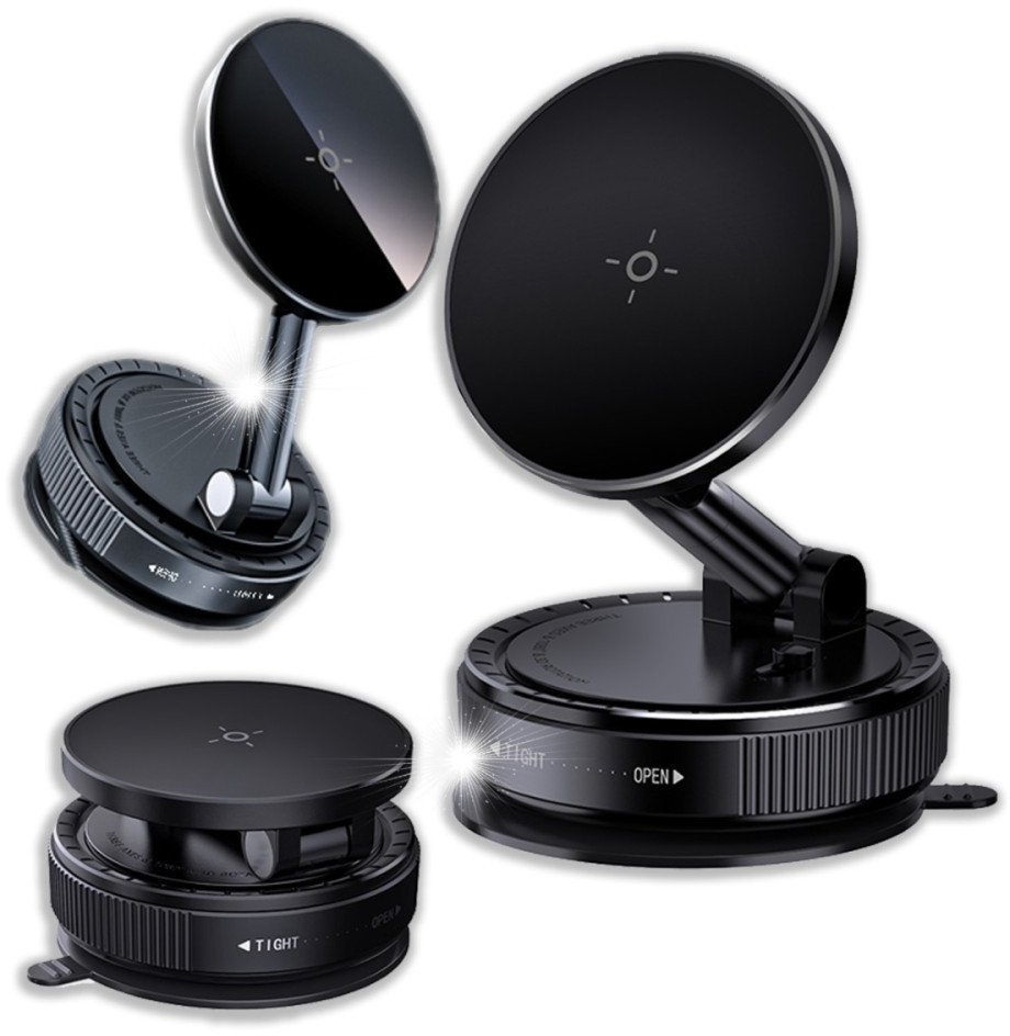 Uchwyt na telefon do samochodu na kokpit, szybę, magnetyczny 360