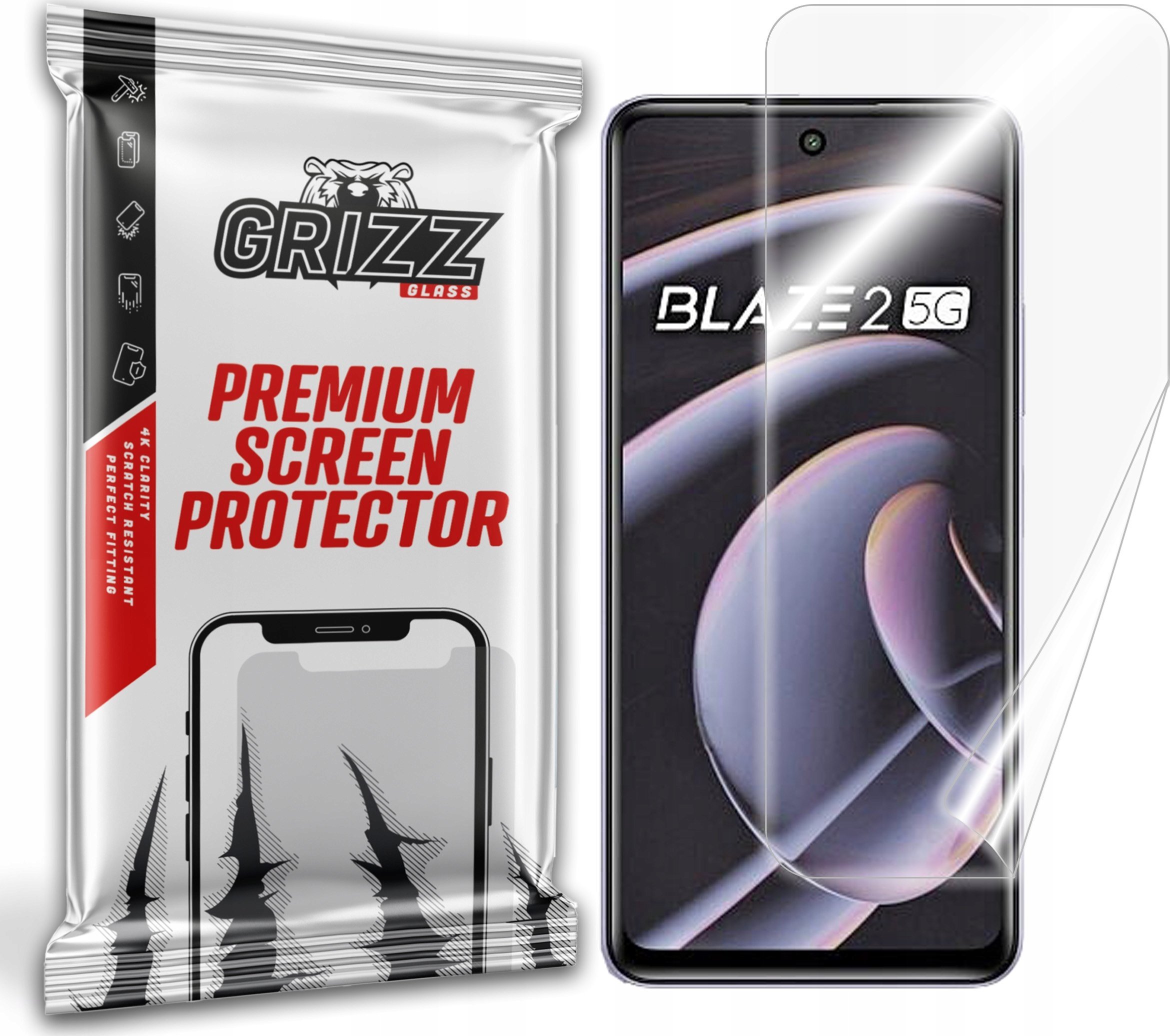 GrizzGlass Folia ceramiczna GrizzGlass CeramicFilm do Lava Blaze 2 5G