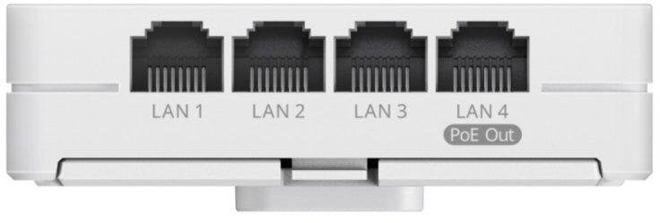 Ruijie Reyee RG-RAP62-Wall | Access Point, 5 portów, 1xPoE IN, 5xGE, 1xPoE Out 10W, WiFi 6, 2,4GHz/5GHz, AX3000, 2x5,4dBi, Naścienny, Roaming, Cloud,