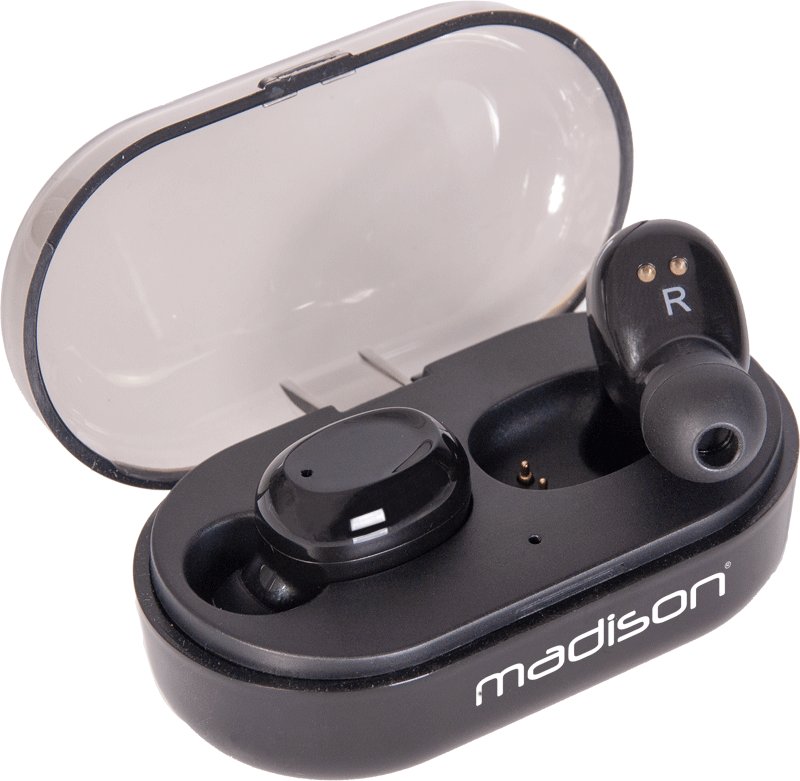 Słuchawki dokanałowe bluetooth ETWS150-BK Madison one size