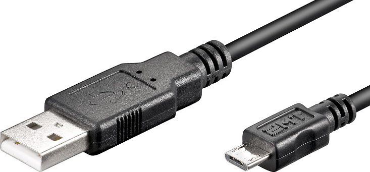 Kabel USB Goobay USB-A - microUSB 3 m Czarny (93920)