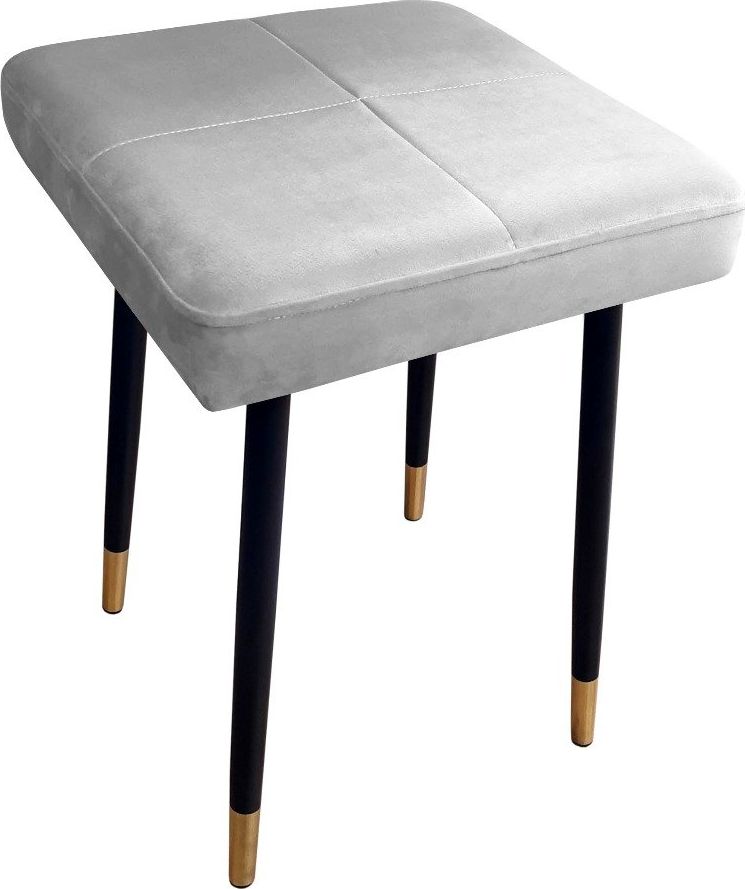 Atos Taboret SQUARE 2 MG VELVET jasno szary