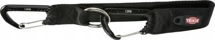 Trixie TRIXIE 12774, Dog, Seat belt safety lead, Black, Tape, Monochromatic, Polyester