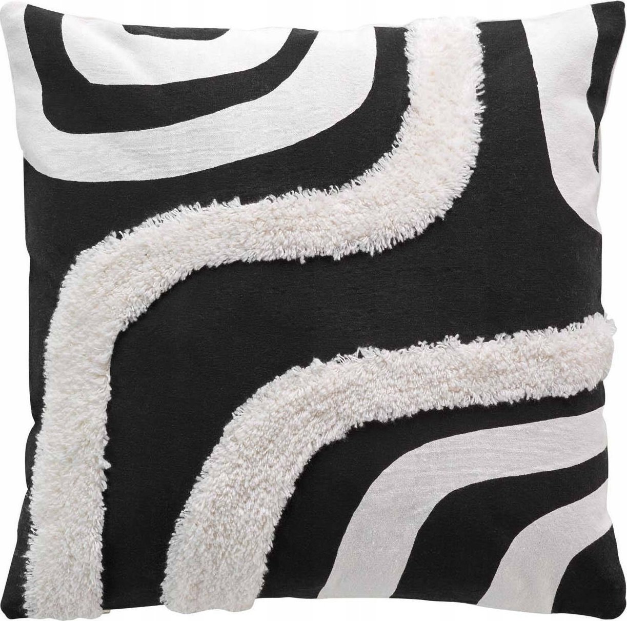 Douceur d`Interieur Poszewka dekoracyjna MIRADE, abstrakcyjny wzór, tuftowana bawełna, 40 x 40 cm