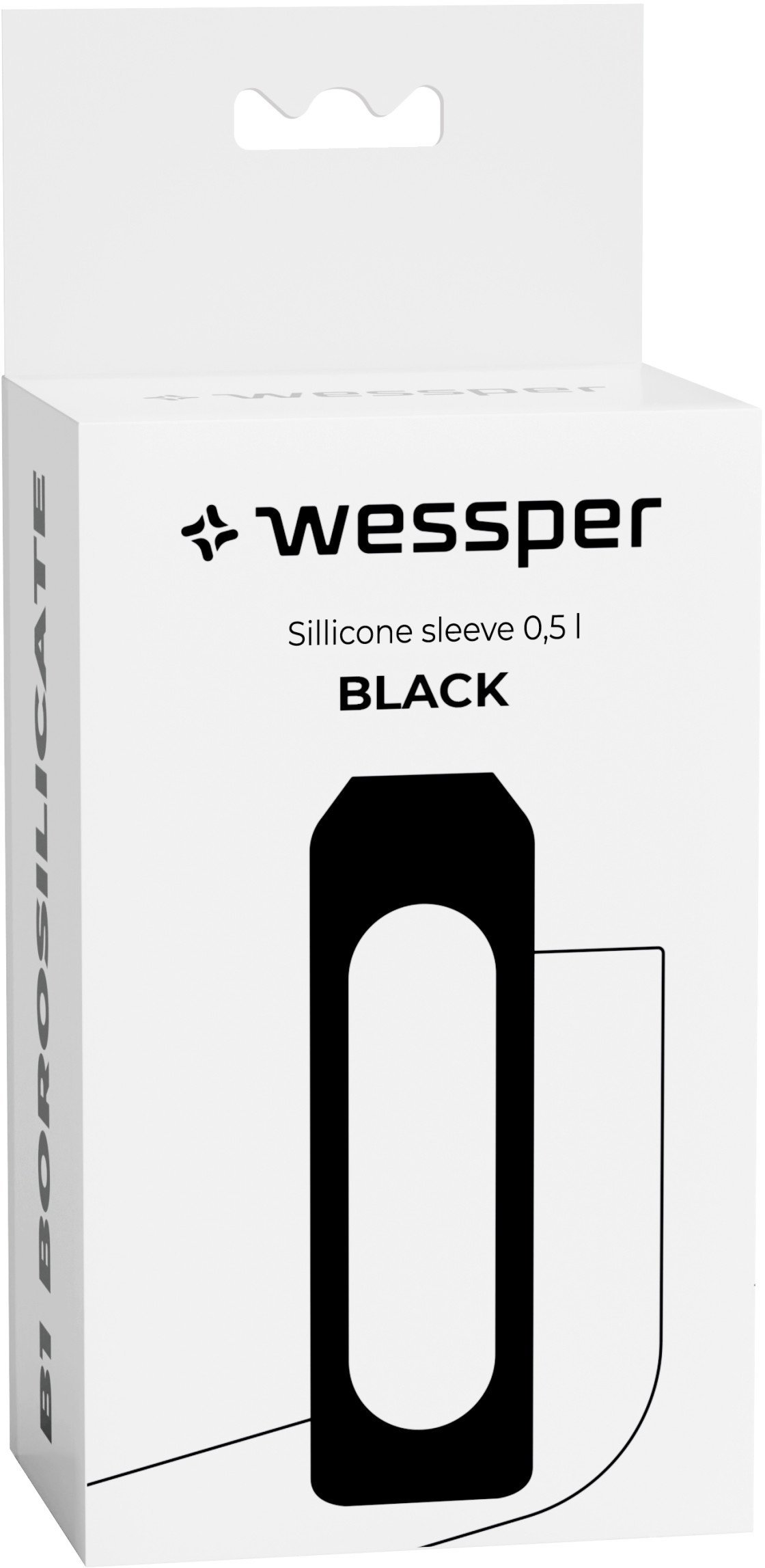 Silikonowa nakładka dla WE260 500ml Wessper B1 Borosilicate Black (SS-BK-WES260-500-NEW)