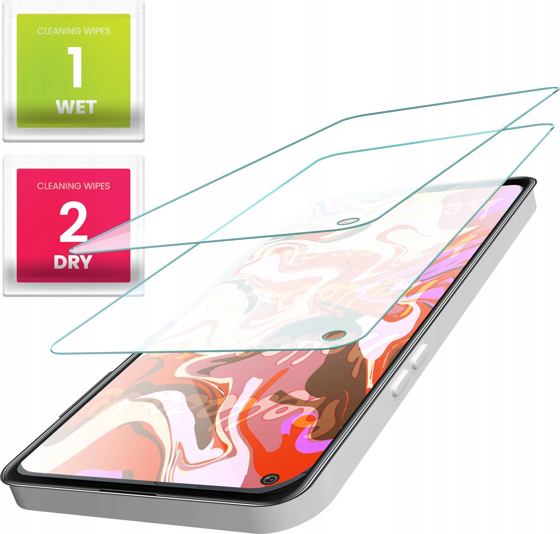 Hello Case 2-PAK Szkło Hartowane do Samsung M11 (szybka 9H, płaskie 2.5D, ochronne)