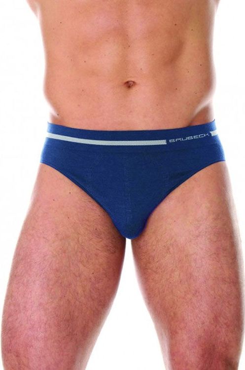 Brubeck Slipy męskie COMFORT WOOL BE10050 ciemny jeans r. L