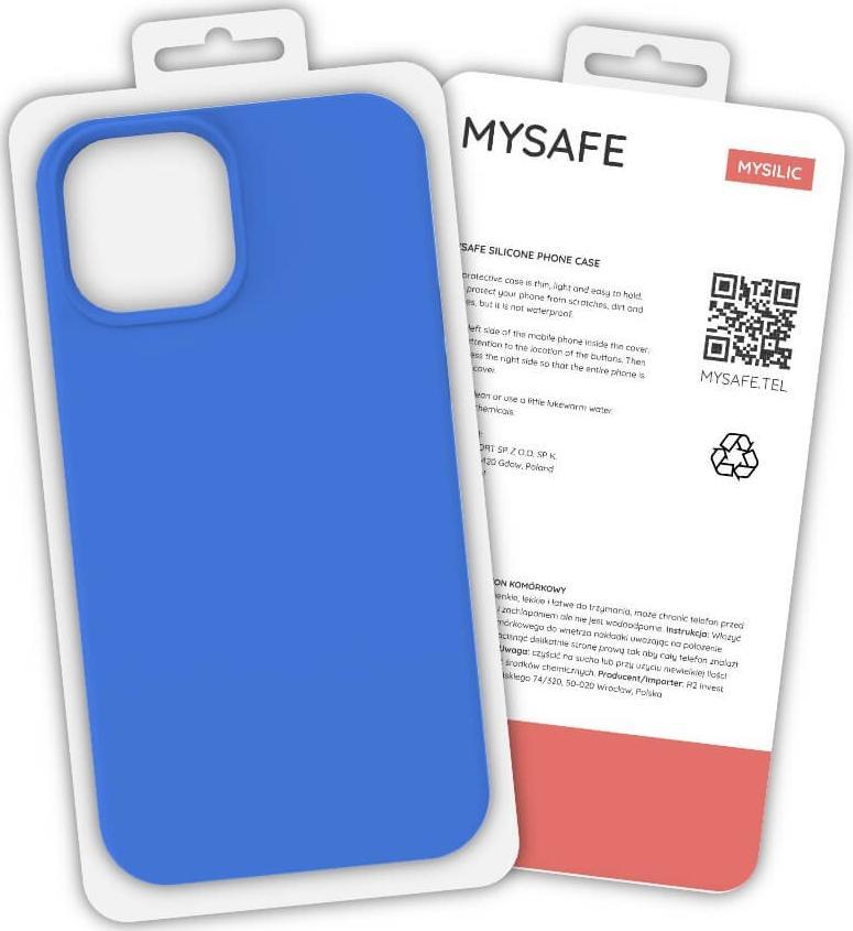 Mysafe MYSAFE ETUI SILIKONOWE IPHONE 13 MINI NIEBIESKI PUDEŁKO