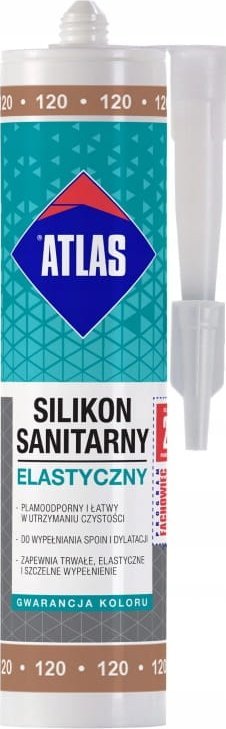 ATLAS Atlas silikon elastyczny sanitarny 280 ml toffi S120