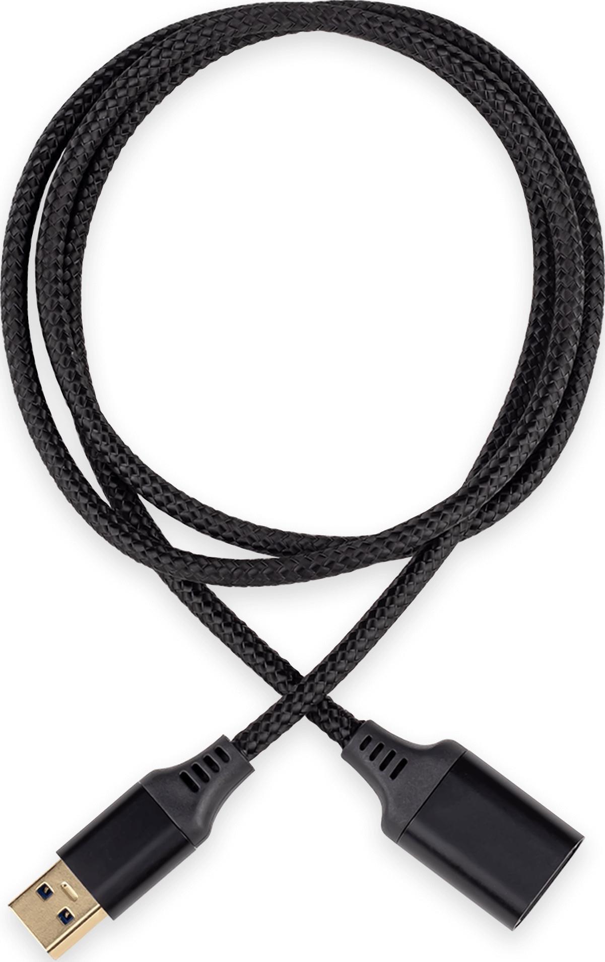 Kabel USB Reagle USB-A - USB-A 0.5 m Czarny