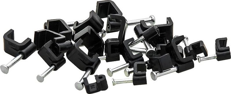 Blow 42-006# Uchwyt kabla 6/4mm czarny płaski