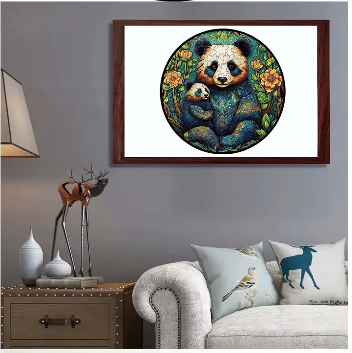 Puzzle Drewniane Wooden A3 dla dzieci i dorosłych 180 el. Pandy