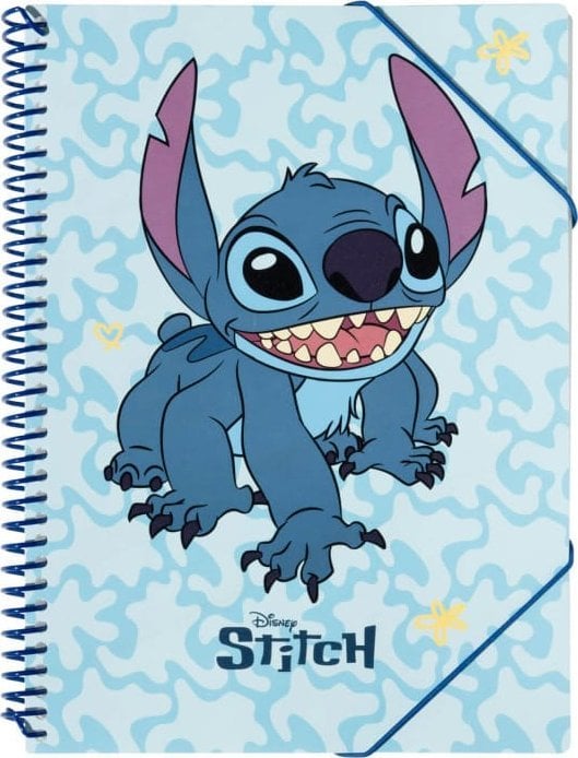 Disney Disney Stitch - Skoroszyt A4 z gumką + 30 przezroczystych koszulek