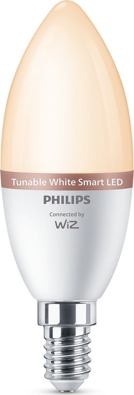Philips WiZ | Philips Smart WiFi Candle C37, 3pcs pack | E14 | 4.9 W | Tunable White