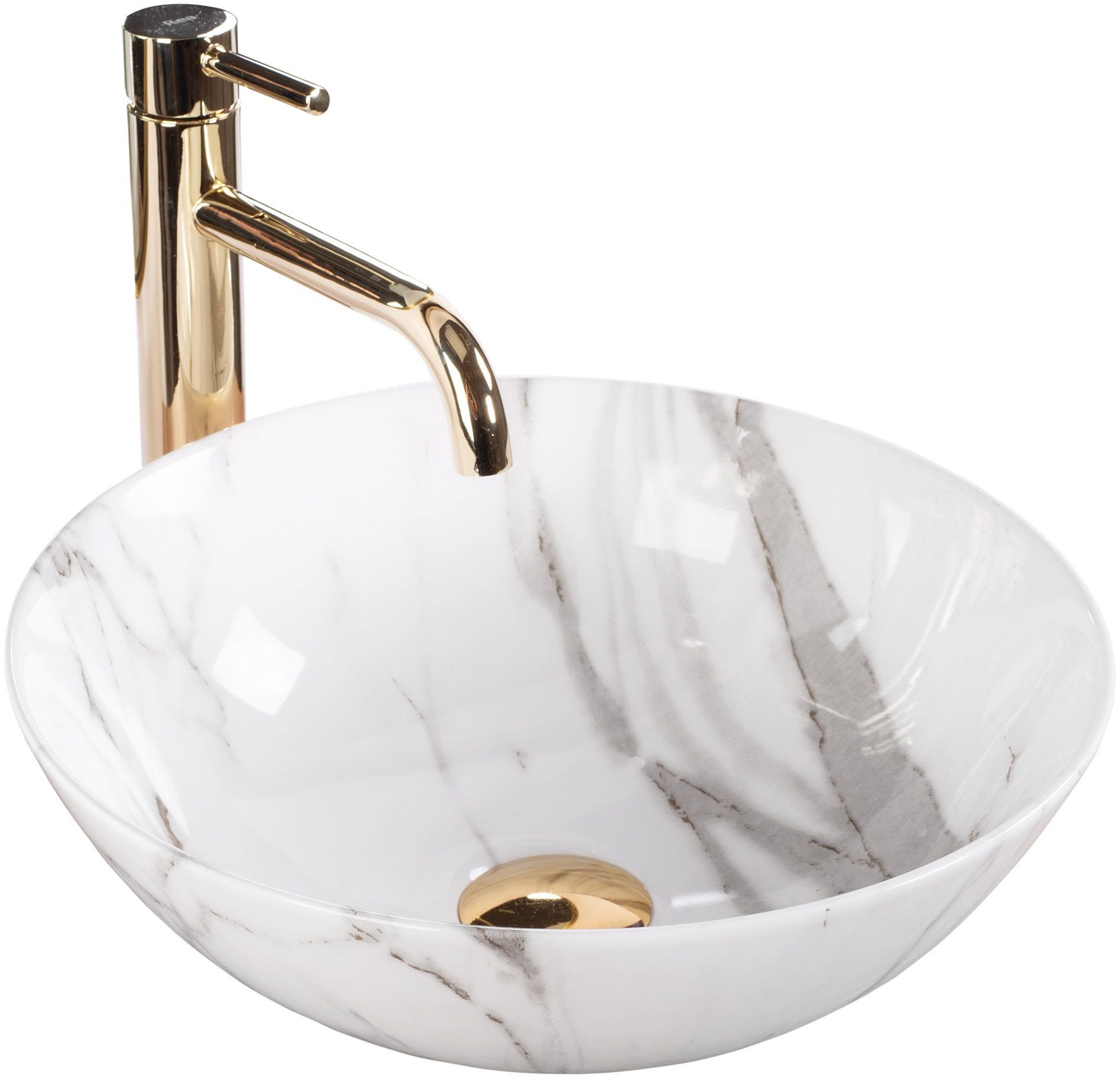 Umywalka Nablatowa REA STELLA Aiax Shiny